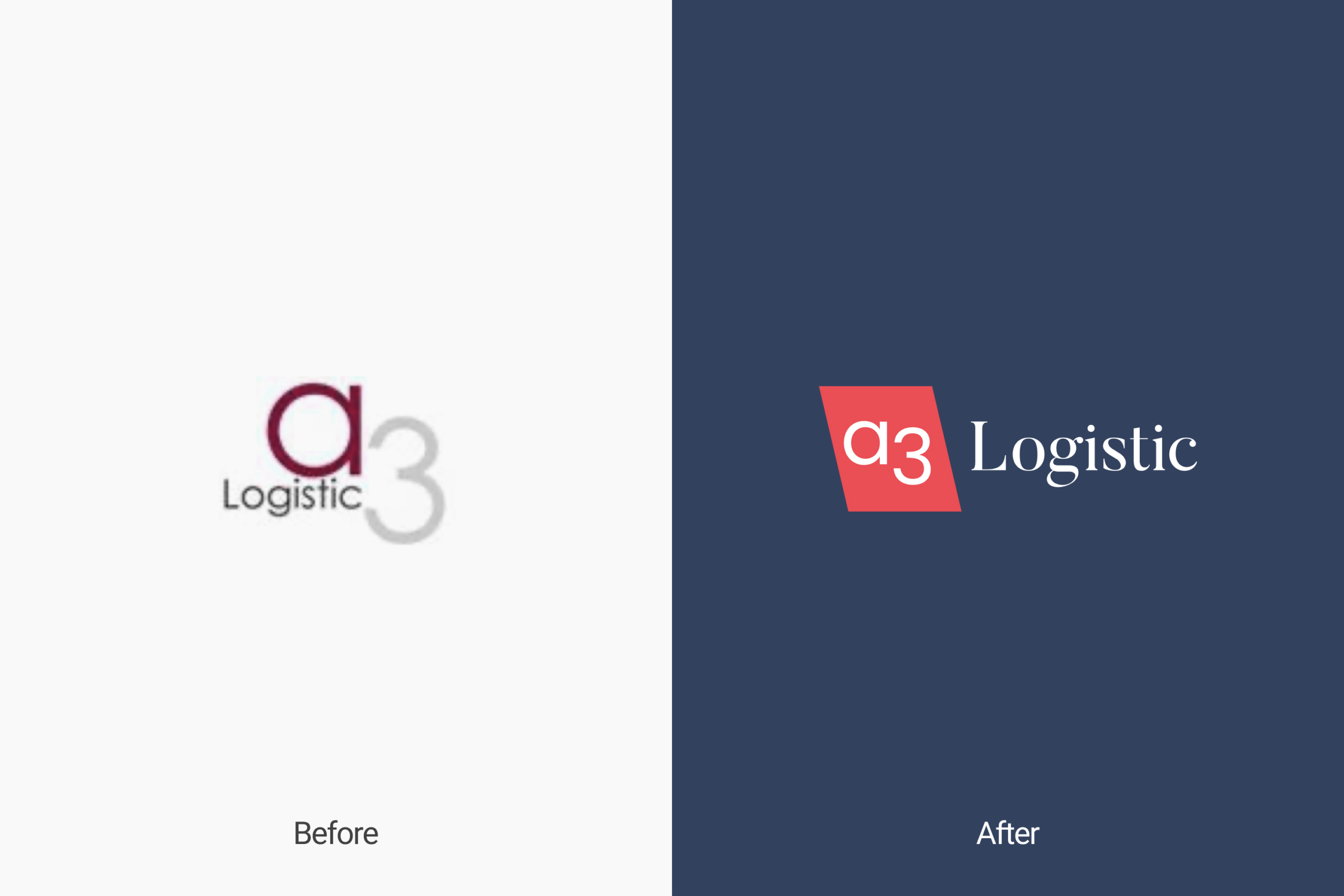 a3 logistic - logo restyling